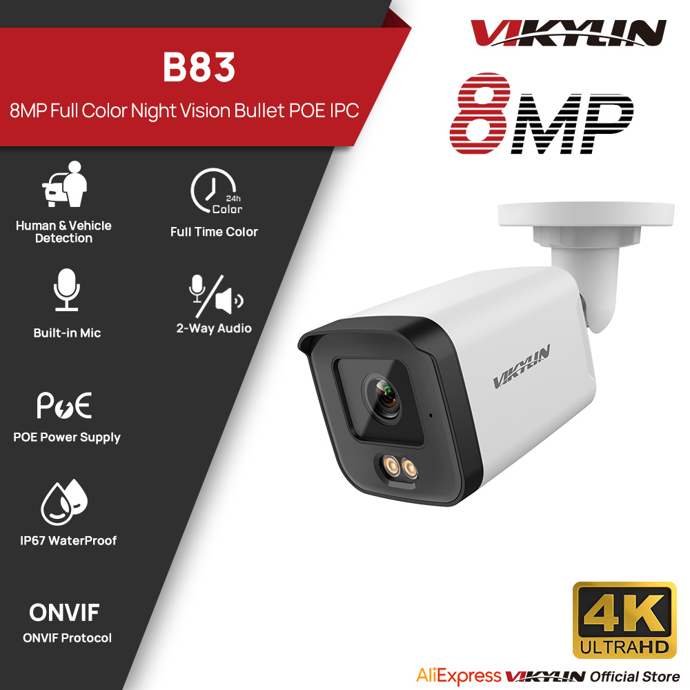 VIKYLIN 8MP HD IP Security Cam - Home Security Service recension och pris