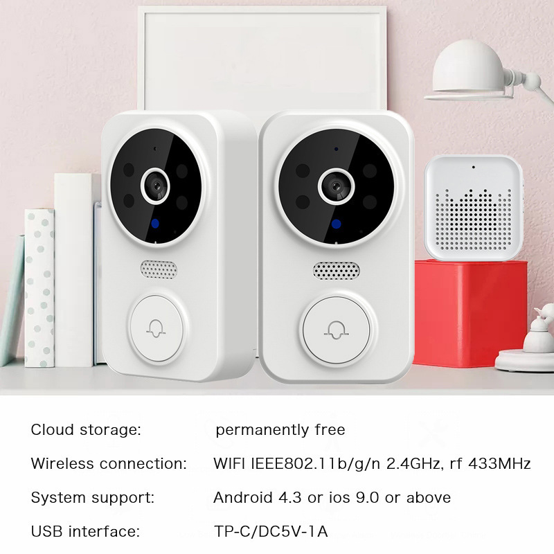 Tuya WIFI Doorbell Smart Home  - Home Security Video Cameras recension och pris