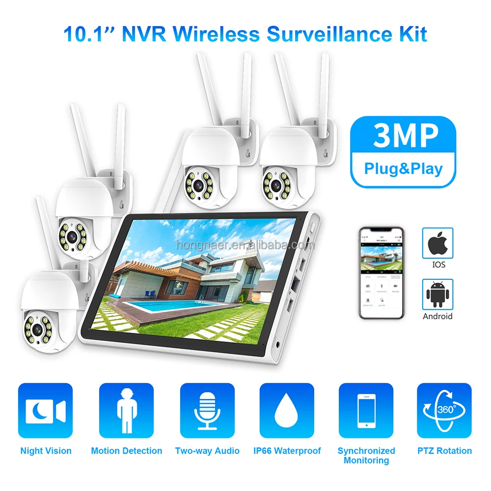 2026 Hongnaer 3MP 4 Channel Wi - Home Security Video Cameras recension och pris