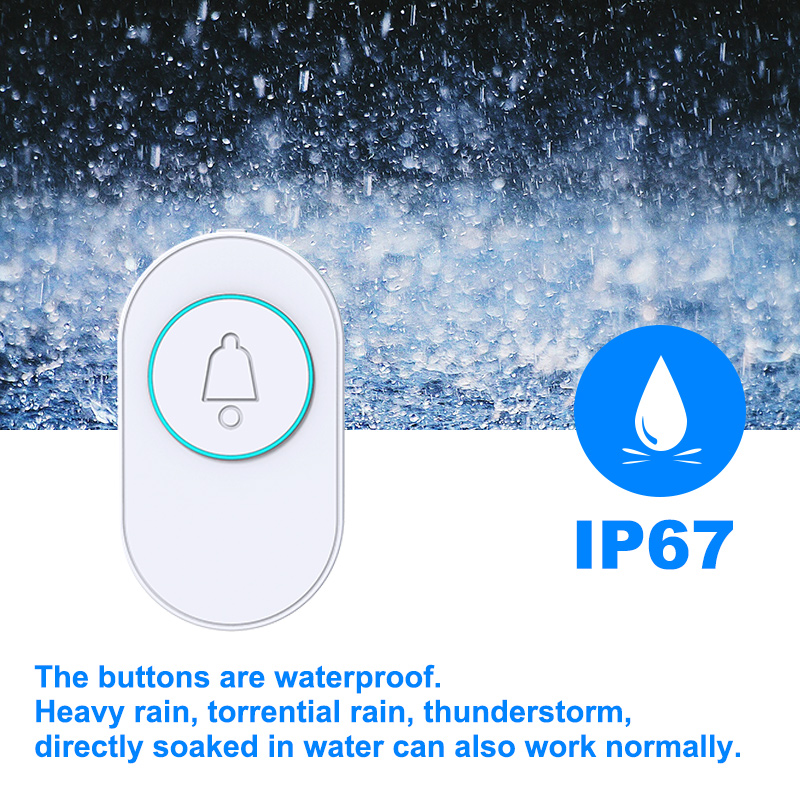 Wireless Doorbell IP67 Waterpr - Home Security Product recension och pris