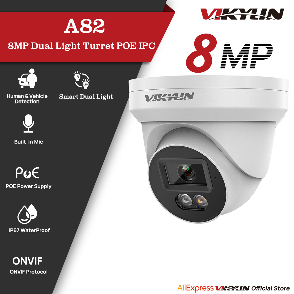 VIKYLIN 8MP IP Security Camera - Home Security Service recension och pris