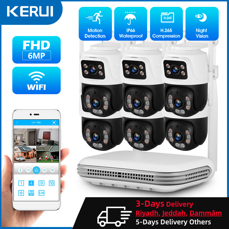 KERUI Waterproof 6MP HD Wirele - Home Security Video Cameras recension och pris