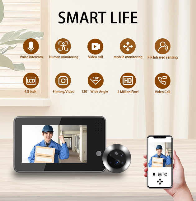 4.3inch Tuya Smartlife WiFi Do - Home Security Video Cameras recension och pris