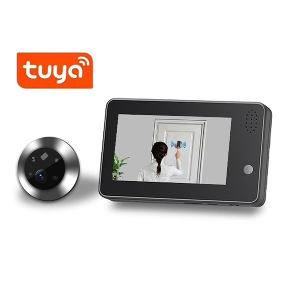 4.3inch Tuya Smartlife WiFi Do - Home Security Video Cameras recension och pris