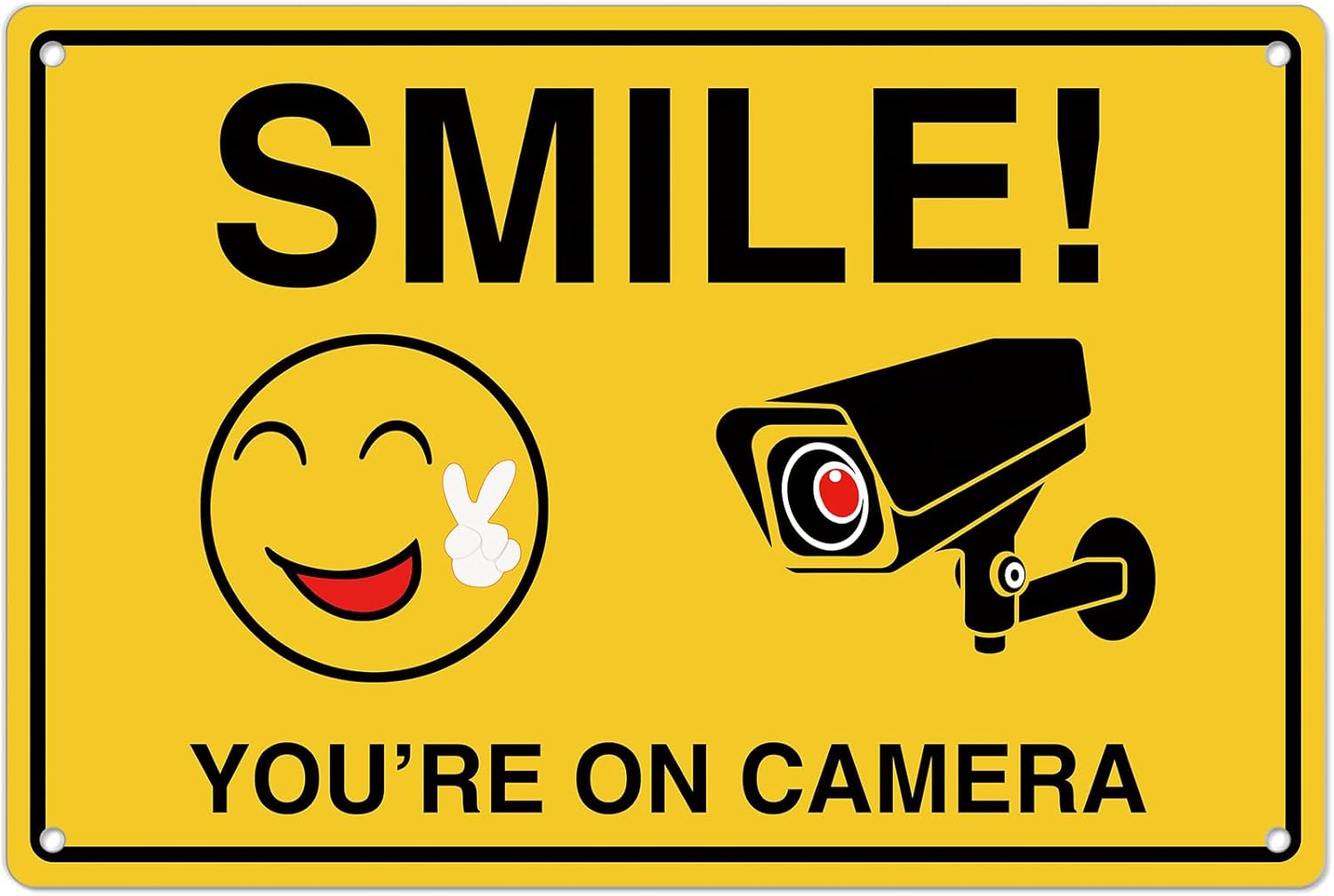 Smile Youre On Camera Signs ;  - Home Security Video Cameras recension och pris