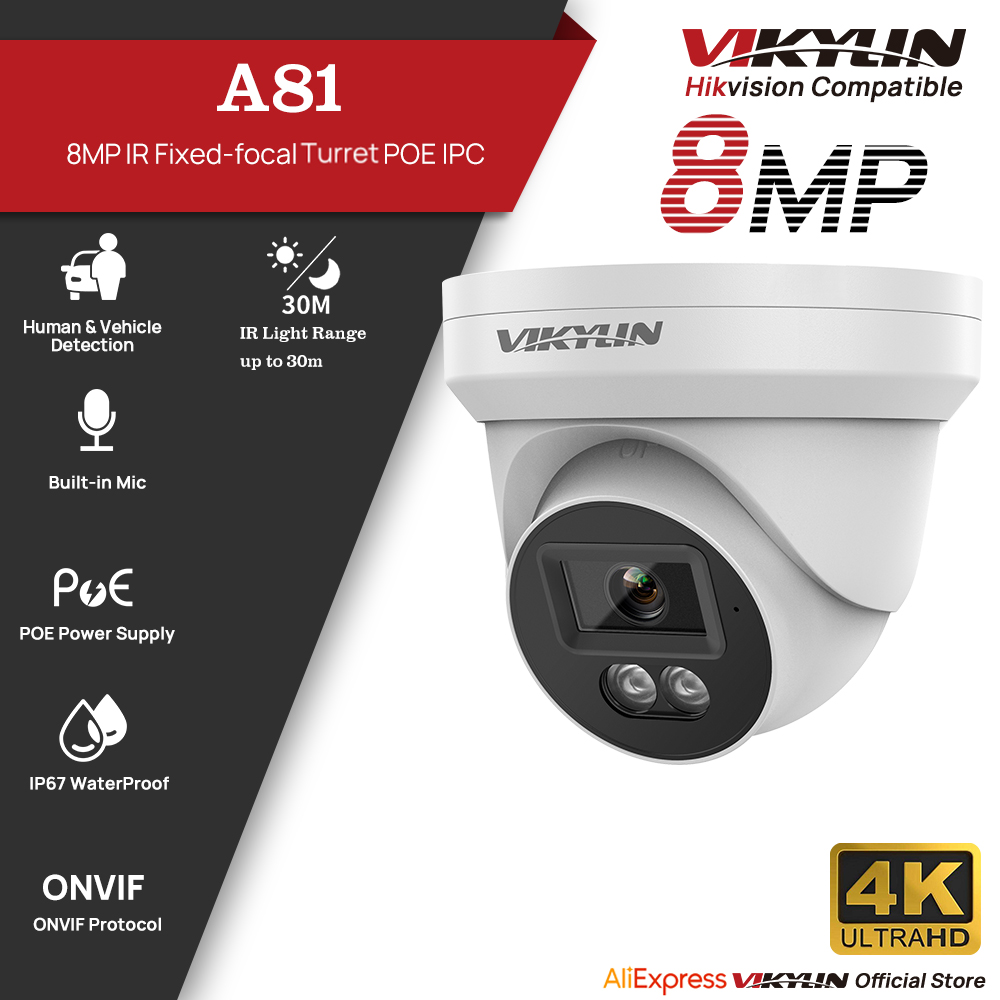 VIKYLIN 8MP HD IP Security Cam - Home Security Service recension och pris