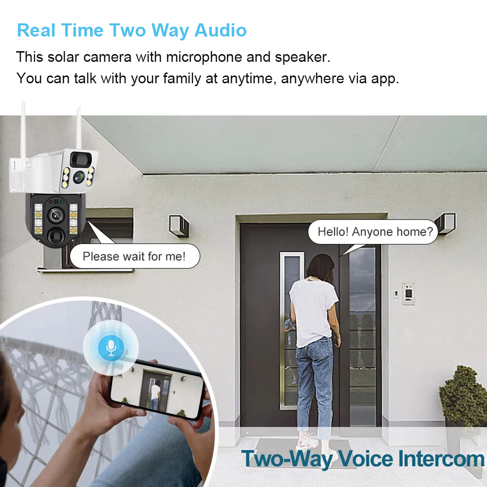 WiFi/4G Solar Camera IP CCTV S - Home Security Video Cameras recension och pris