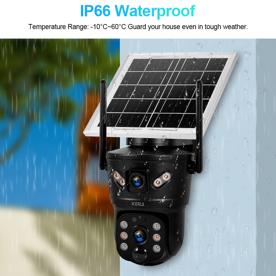 KERUI Outdoor 6MP Solar Camera - Home Security Video Cameras recension och pris
