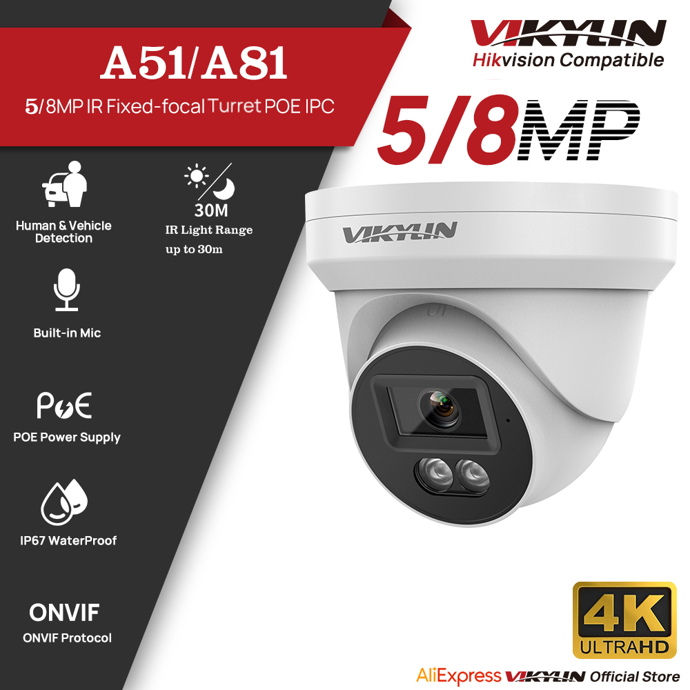 VIKYLIN 5/8MP HD IP Security C - Home Security Service recension och pris