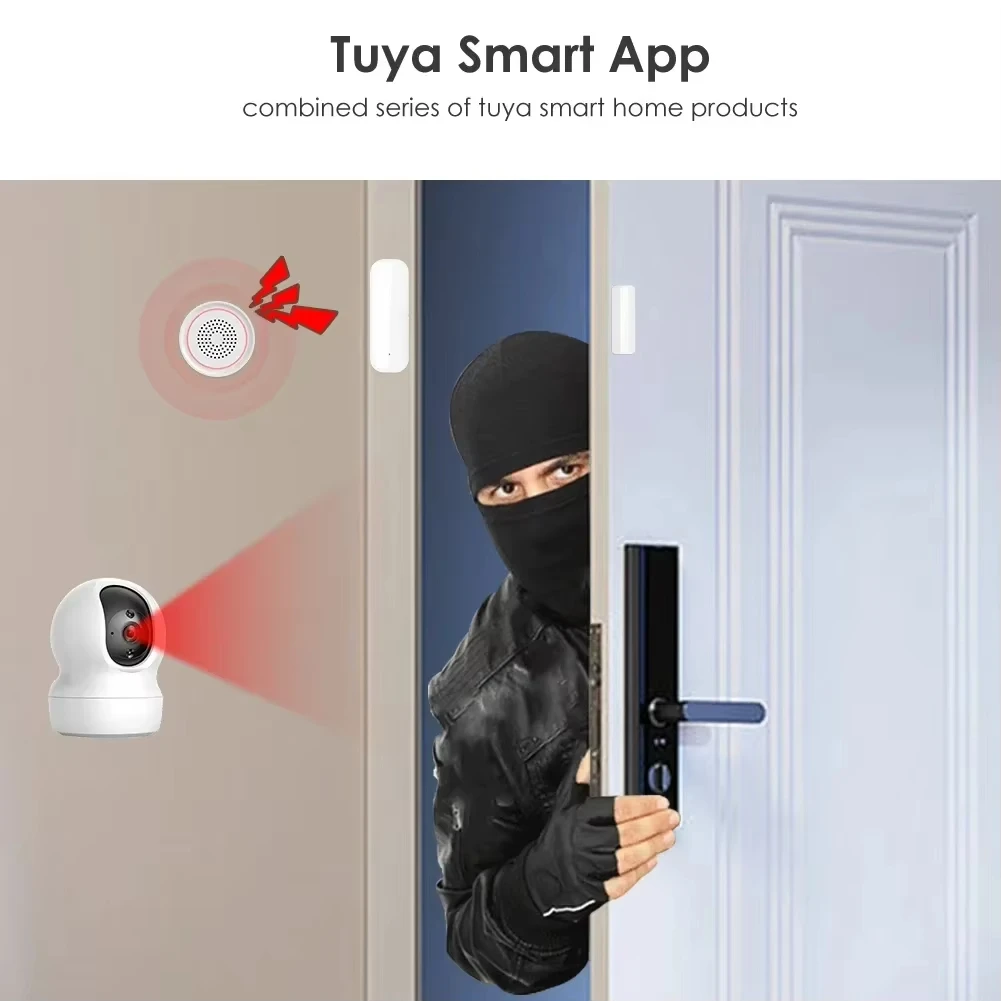 Tuya Zigbee/WiFi Magnetic Door - Window Alarm Sensor recension och pris