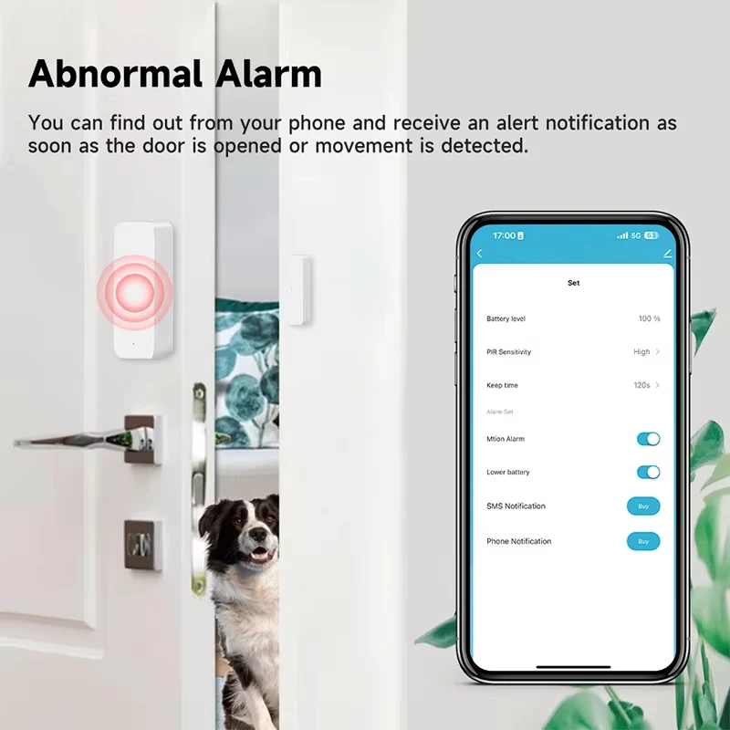 Tuya Zigbee/WiFi Magnetic Door - Window Alarm Sensor recension och pris
