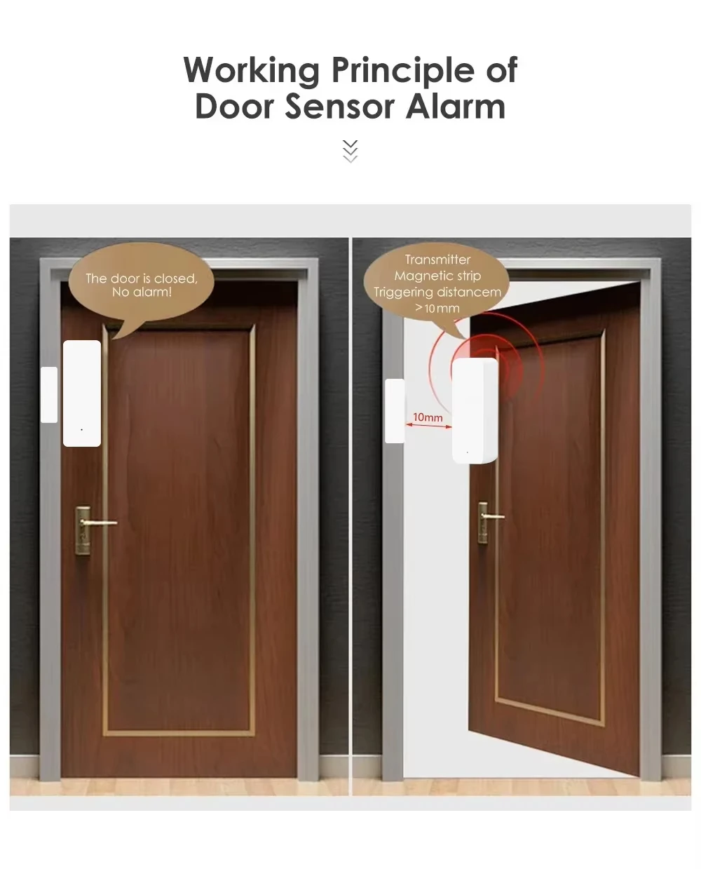 Tuya Zigbee/WiFi Magnetic Door - Window Alarm Sensor recension och pris