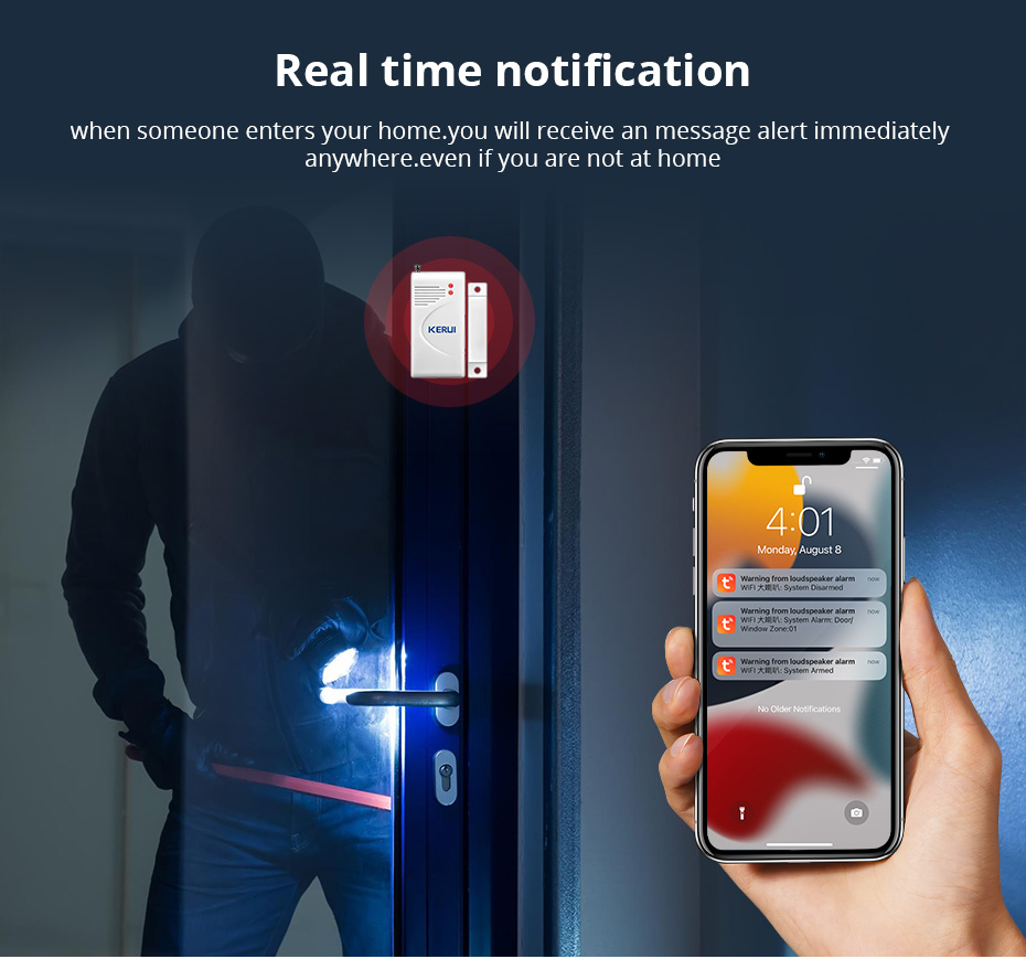 KERUI Tuya WIFI Loudly Speaker - Home Security Product recension och pris