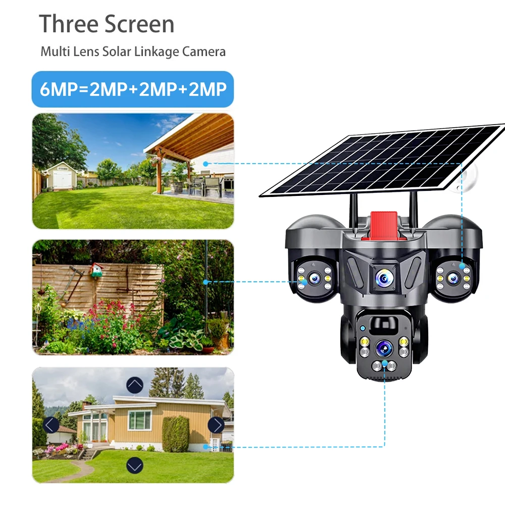 KERUI Outdoor PTZ 6MP 4G SIM W - Home Security Video Cameras recension och pris