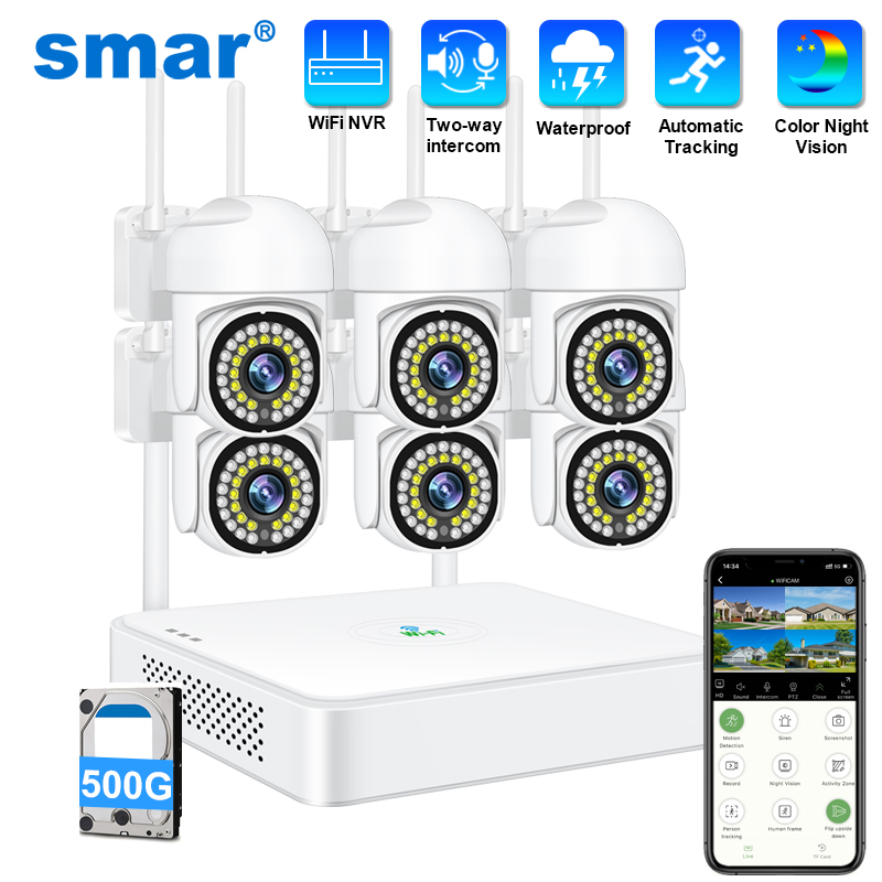 Smar 3MP Wireless CCTV Securit - Home Security Video Cameras recension och pris