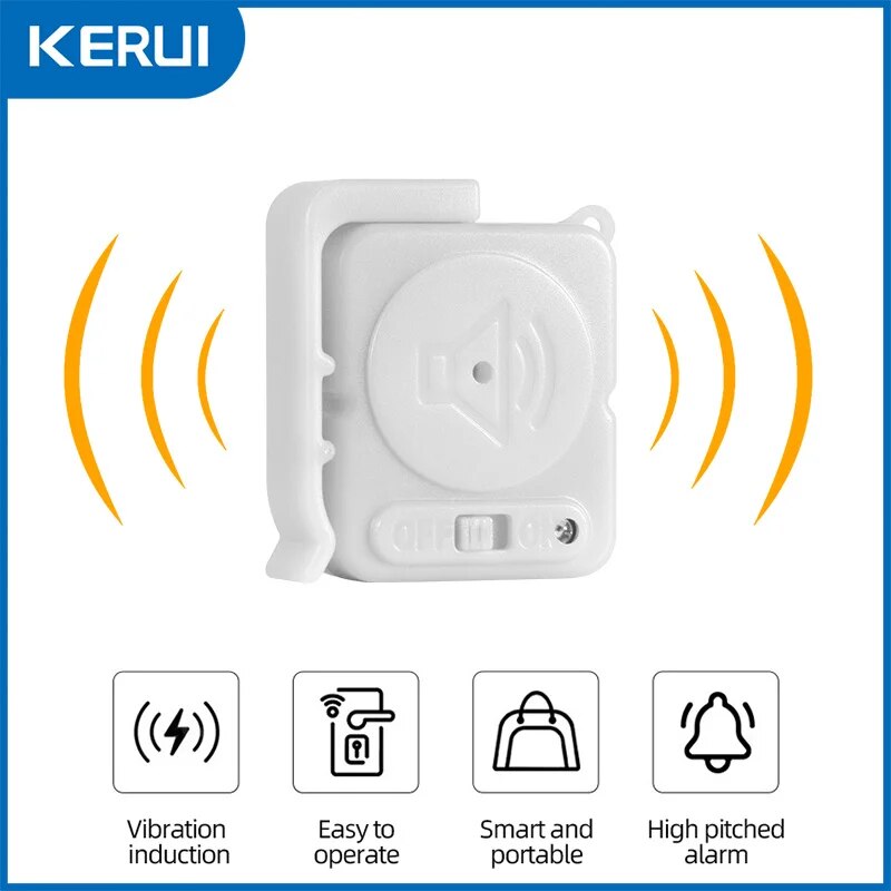 KERUI Wireless Vibration Alarm - Window Alarm Sensor recension och pris